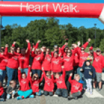 Heart Walkers posing in a large group at the walk