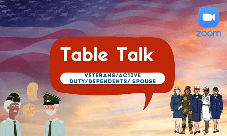 Image for table talk virtual discussion, topic: veterans