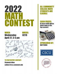2022 Math Contest Flyer