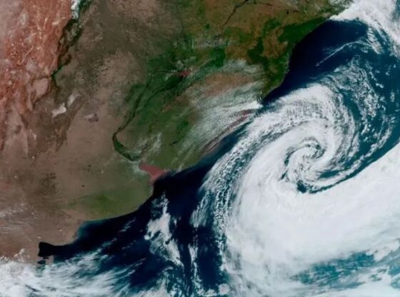 A cyclone is a vast area of low atmospheric pressure that can span thousands of kilometers