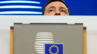 Volodymyr Zelensky, yesterday, in Brussels.