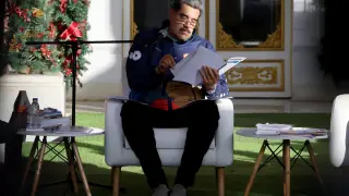 The president of Venezuela, Nicolás Maduro, during an event at the Miraflores presidential palace