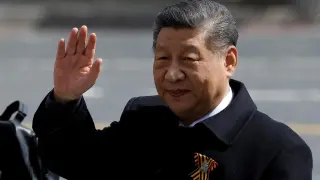 Chinese President Xi Jinping after the military parade on Victory Day in Moscow's Red Square on May 9, 2025.