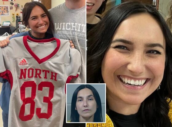 An image collage containing 3 images, Image 1 shows Nicole Baird holds a football jersey, Image 2 shows Nicole Baird smiling in a group of women, Image 3 shows Mugshot of Nicole Baird