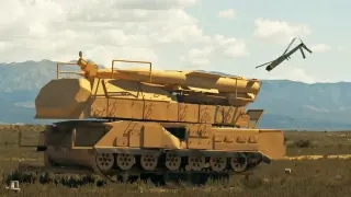 Altius drone hitting an armored vehicle