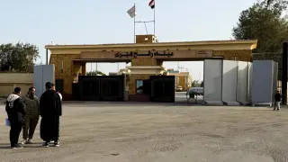 The Rafah border crossing photographed this week.