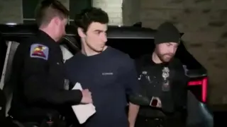 Luigi Mangione, upon arrival for his appearance at the Blair County Courthouse in Hollidaysburg, Pennsylvania.