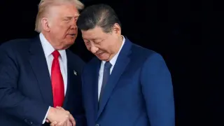 Donald Trump and Xi Jinping, during their last meeting in South Korea.